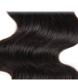 GrandeBeaute Beautiful Brazilian Body Wave Lace Closure Middle Part 4X4 Natural Color Non-remy Hair Closure 100% Human Hair