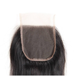 GrandeBeaute Beautiful Peruvian Straight Hair Lace Closure 4*4 Free Part Closure Non-remy Hair 100% Human Hair Shipping Free