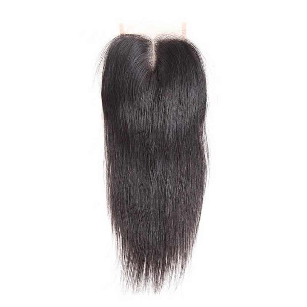 GrandeBeaute BeautifulPeruvian Straight Hair Lace Closure 4X4 Middle Part Closure Natural Black Color Non-remy Hair 100% Human Hair
