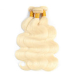 GrandeBeaute Beautiful Hair 613 Blonde Human Hair Bundles 3 Pcs Brazilian Hair Weave Body Wave Mixed 10-24 Inch Non-Remy Hair