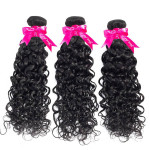 GrandeBeaute Beautiful Hair Water Wave Bundles 1 PC Brazilian Hair Weave Bundles Double Weft Human Hair Bundles Remy Hair