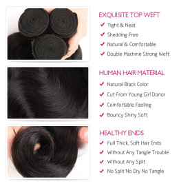 GrandeBeaute Hair Body Wave Bundles With Lace Closure 5x5 Closure With Bundles Remy Brazilian Human Hair 3 Bundles With Closure