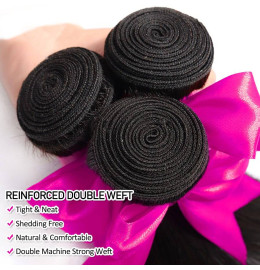 GrandeBeaute Brazilian Straight Hair Bundles 100% Human Hair Weave Bundles 8-30 inch Natural Color Remy hair Weave 1Pcs Beautiful