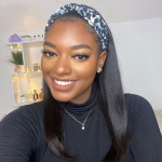 GrandeBeaute HeadBand Wig Human Hair Brazilian Straight Easy Perfect Fit Human Hair Scarf Wigs No plucking No Glue Human Hair Wigs