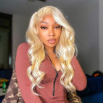 GrandeBeaute 613 Blonde Lace Frontal Wig 13x4 Brazilian Body Wave Lace Front Wig Preplucked Lace Front Human Hair Wigs