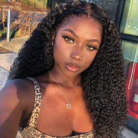 GrandeBeaute 13X4 Lace Front Human Hair Wigs For Black Women Brazilian Deep Wave Wig Pre plucked Human Hair Wigs with Baby Hair