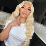 GrandeBeaute 613 Honey Blonde Brazilian Body Wave Lace Front Human Hair Wig 13x6 HD Lace Frontal Wig Body Wave Human Hair Wigs For Women